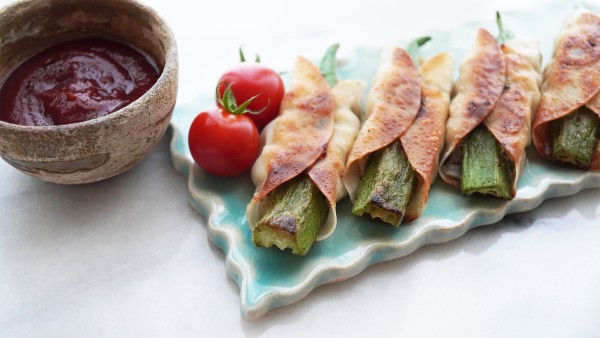 両面焼き❤️オクラ餃子　動画つき