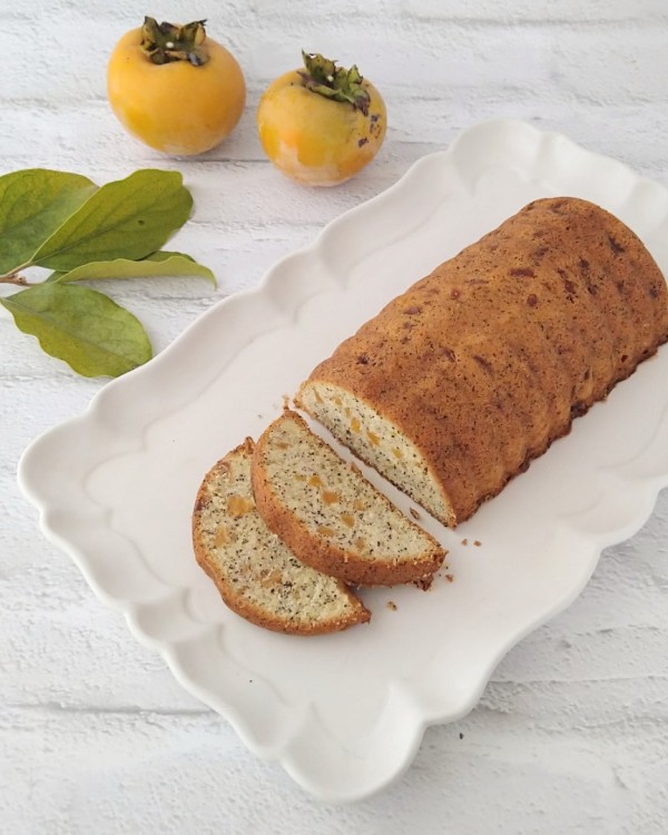 『柿とアールグレイのケーキ』