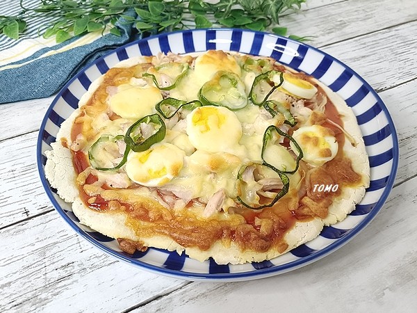 グルテンフリー♪米粉とお豆腐のピザ