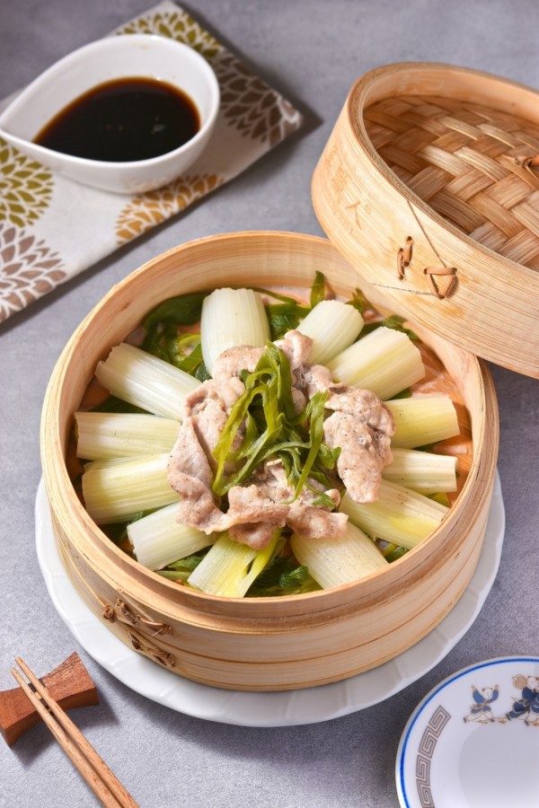 ぐんまの旬を味わう！下仁田ねぎと豚肉の蒸籠蒸し｜ぐんまクッキングアンバサダーvol.28 - すずめの食卓３６５日