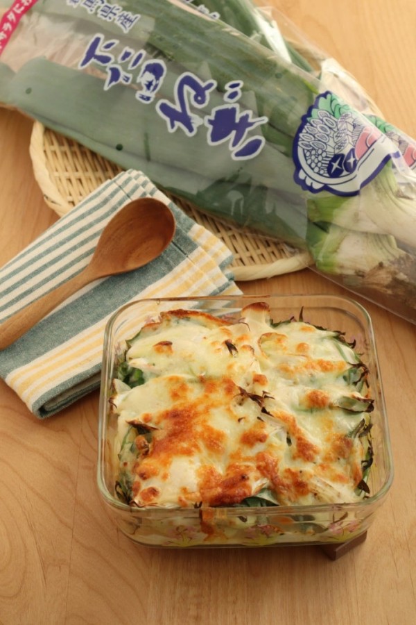 『【#ヘルシーレシピ】群馬県産下仁田ねぎのうま味とろけるポテトグラタン』
