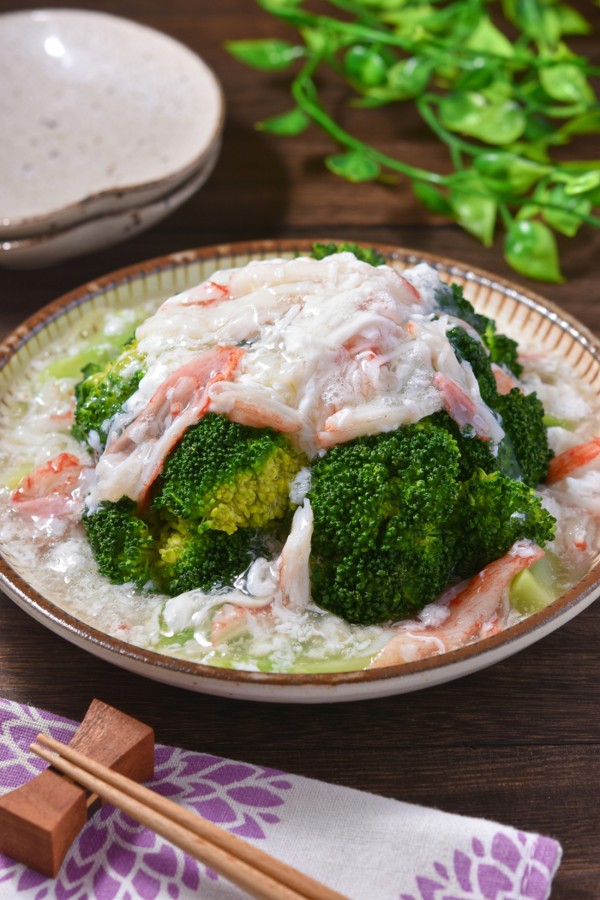 ぐんまの旬を味わう！10分で完成♪ブロッコリーとカニカマの淡雪あんかけ｜ぐんまクッキングアンバサダーvol.29 - すずめの食卓３６５日