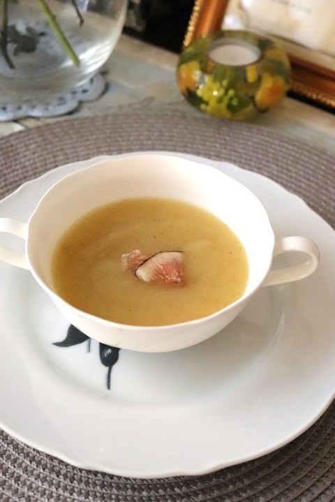 ＜レシピ＞女性に嬉しい♫ さつまいもと無花果のスープ