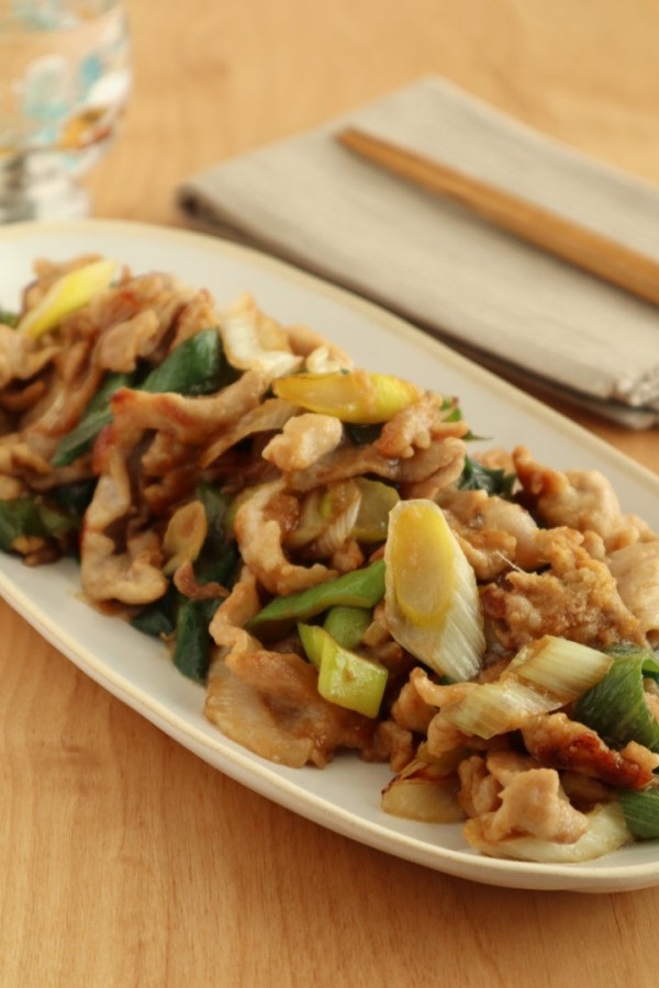 『【#ごはんがすすむ】下仁田ねぎのコク旨豚の生姜焼き』