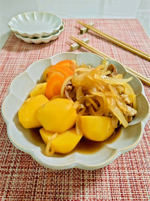 『【レンジで肉じゃが】手軽に美味しく♪』