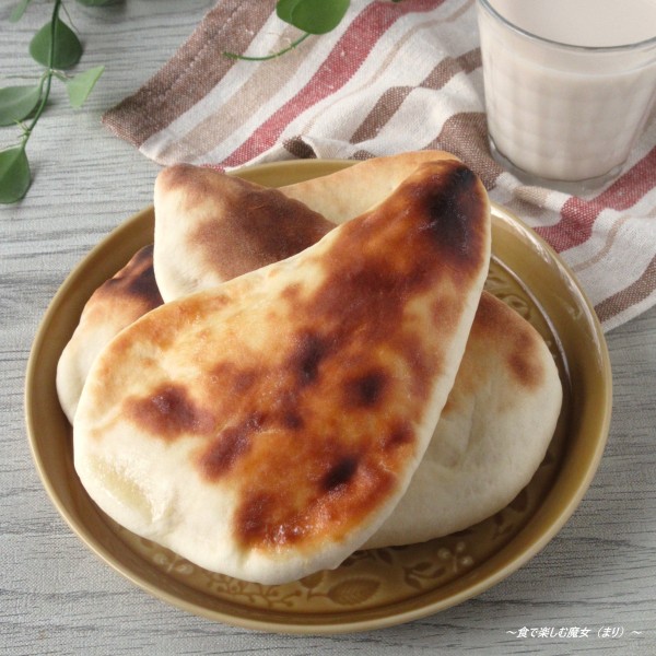 仕込み数分。発酵なし。予熱なし。アラジンのグリルすごい！石窯のような焼き上がり『クイックナン』