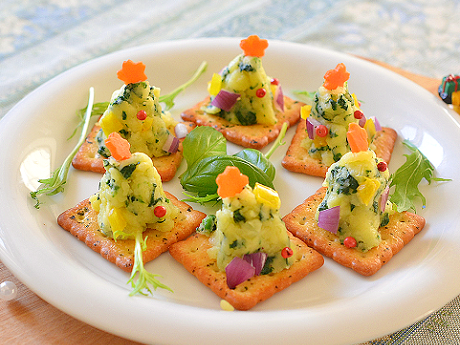 オランダのマッシュポテト・スタムポットでツリー♪