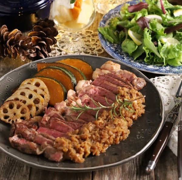 和風ガーリックオニオンステーキ (レシピ)