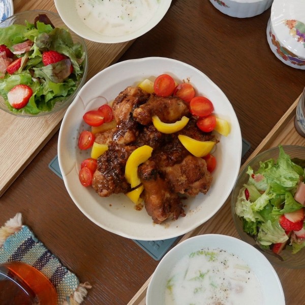 『手羽元のピーナッツ風味焼き#今日のおうちごはん』