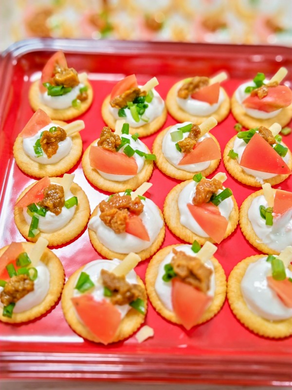 『【お手軽カナッペ】Pシュレッドを使って♪』