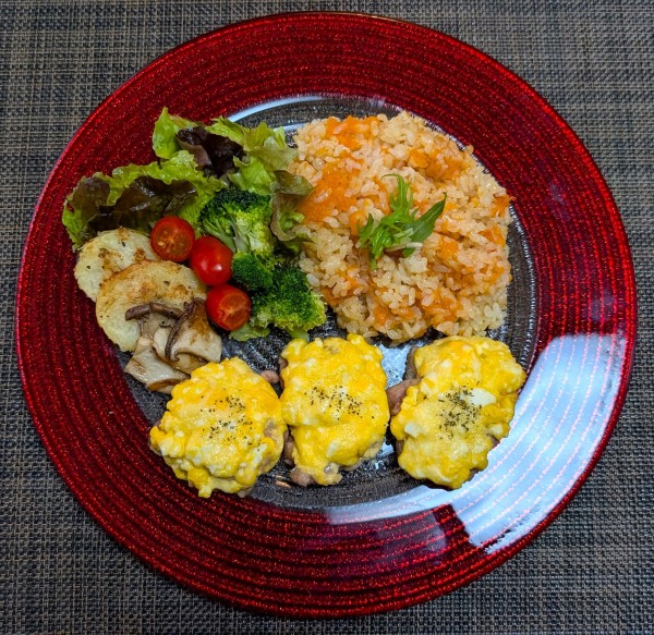 野菜たっぷりプレート☆チキンタルタルソース焼き♪☆♪☆♪