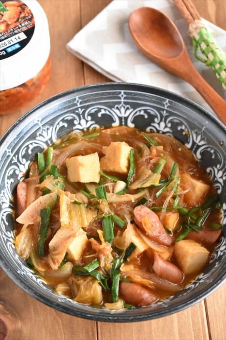 モランボン韓キムチとウインナーで♪チゲ風スープ#PR : 四万十住人の 簡単料理ブログ！ Powered by ライブドアブログ