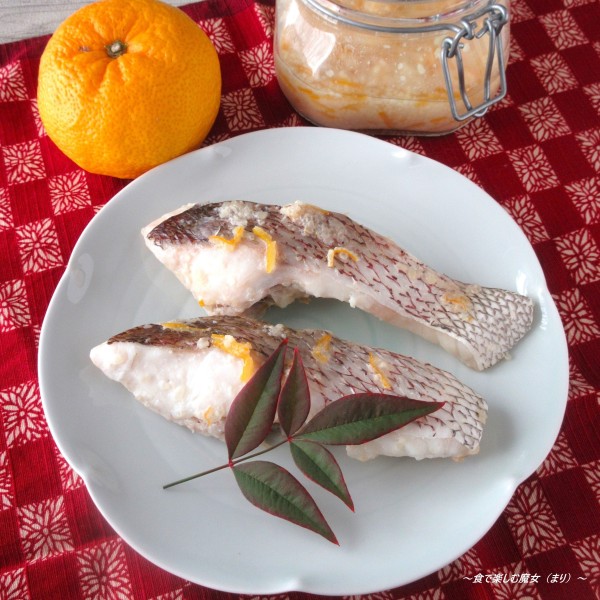 お正月にもピッタリ。簡単なのに料亭風。上品な香り。ふっくら絶品。冷えても◎『鯛の塩麹・柚子風味』