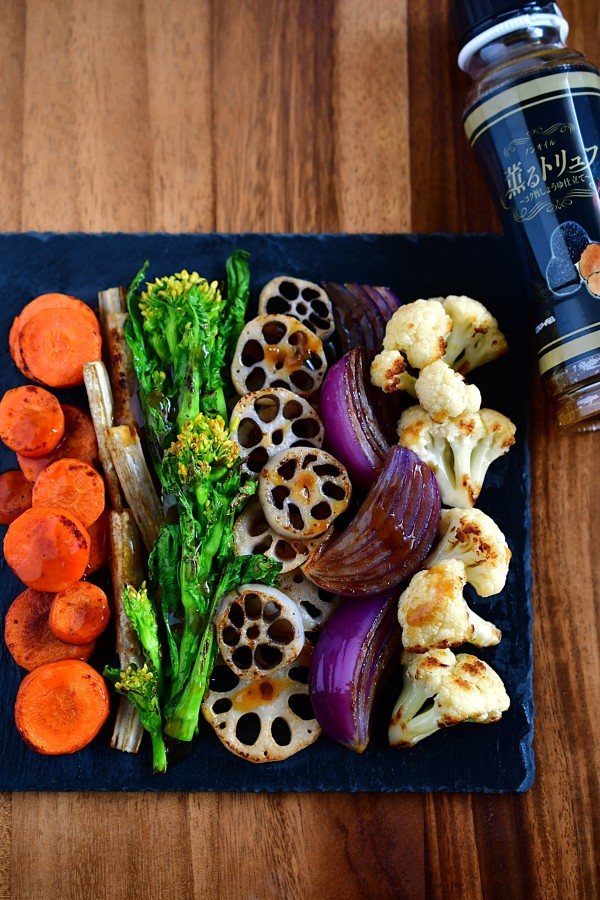 『【フーディストパーク】薫るトリュフのドレッシングでたっぷり食べられる♪焼き野菜のレシピ』