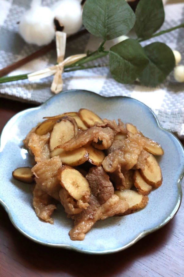 『【乳和食】『肉ごぼう炒め』を作ってみました♪』