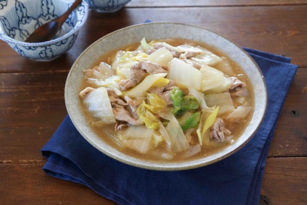 中華風『豚こまと白菜のとろみあん』のレシピ｜料理家神田えり子のおばんざい食堂