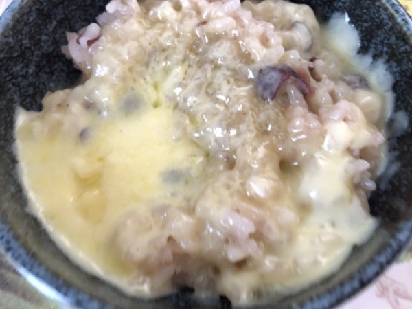 『【備蓄食】赤飯のチーズ焼き』