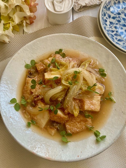 体の芯から温まる群馬県産邑美人白菜の明太子あんかけ【PR】