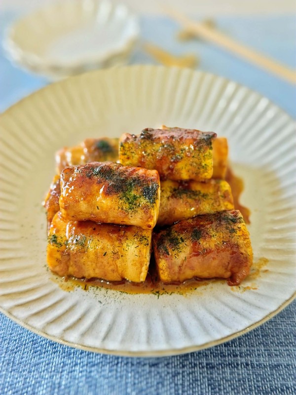 『【焼き豆腐の肉巻き】ボリューム満点なのにヘルシー♪』