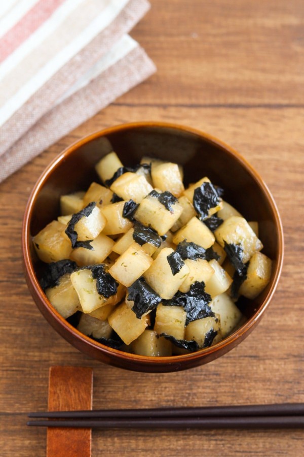 『＊【レシピ】わさびが隠し味♪大根の海苔和え＊』