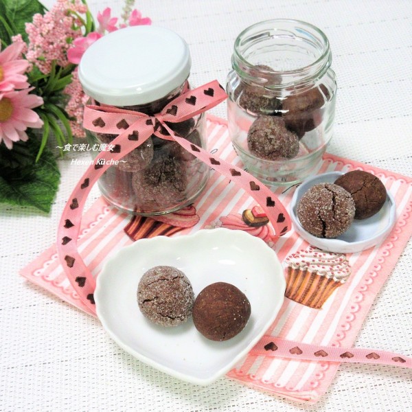 余裕で間に合う板チョコで♪簡単＆型なしチョコボールクッキー『ショコラブール/チョコレートクッキ』