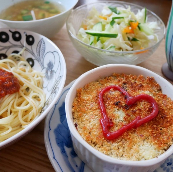 『なんちゃってコロッケ、バレンタインバージョン#今日のおうちごはん』