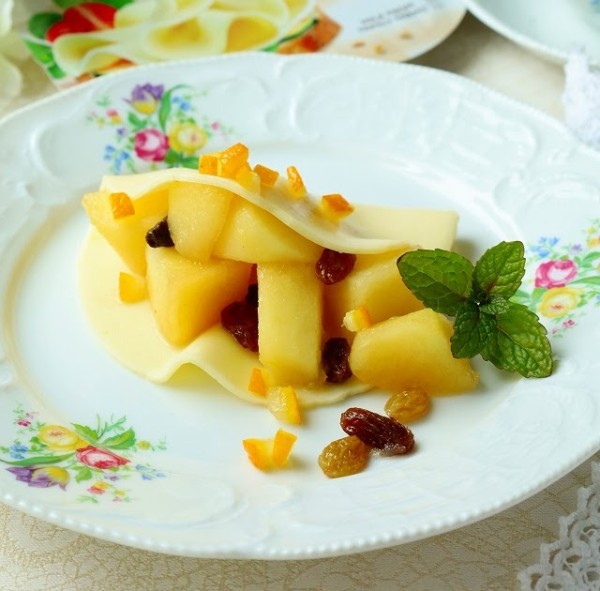 クレープちゃうで♪ りんご＆チーズ (レシピ)