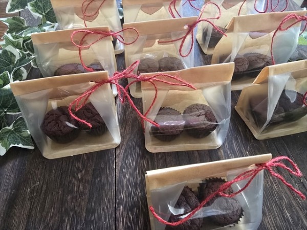 卵、小麦アレルギー対応❤グルテンフリー♪卵不使用❤米粉のしっとりプチガトーショコラ