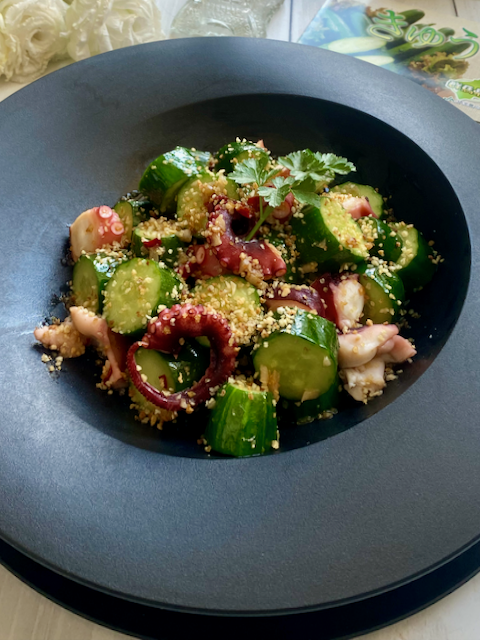 食感が楽しい！群馬県産きゅうりとタコのペペロンチーノ炒め【PR】