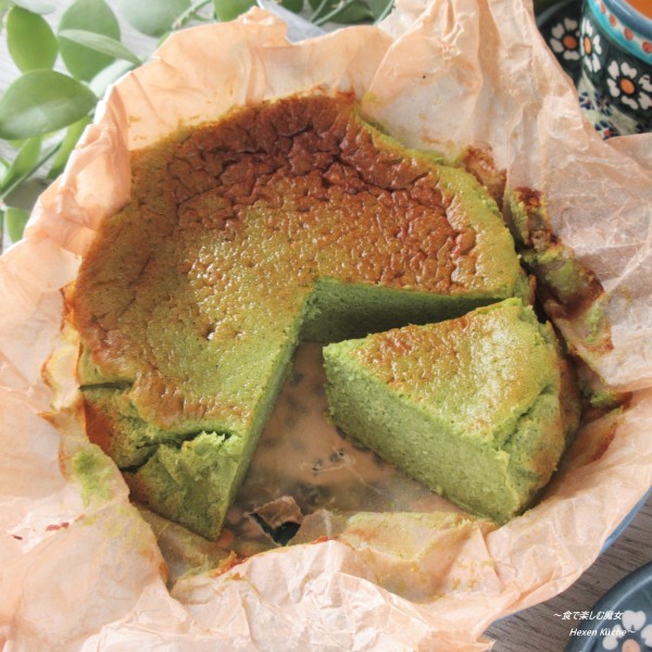 冬季限定・栄養プラス。簡単過ぎの極旨ケーキ。『ちぢみほうれん草ベイクドチーズケーキ』