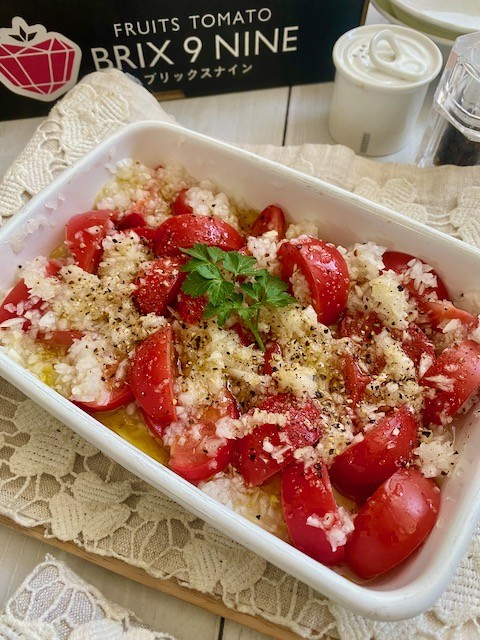 群馬県産ブリックスナインの新玉ねぎマリネ