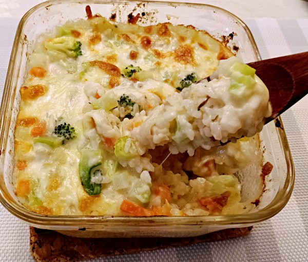 残り物を合わせて作る！リメイクドリア～♡