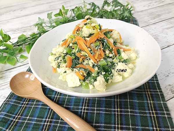 節約料理♪大根の葉入り炒り豆腐