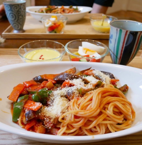 『ナスとベーコンのトマトソースパスタ【とっておきパスタレシピ】#今日のおうちごはん』