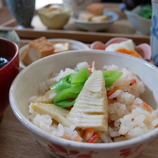 『筍と桜えびの炊き込みごはん【春の味覚レシピ】#今日のおうちごはん』