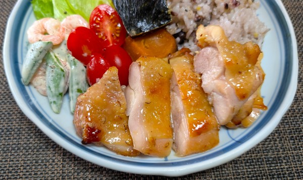 旬の味と冷凍ストックｄｅワンプレ☆鶏肉の自家製味噌漬け♪☆♪☆♪