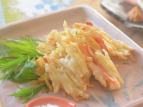 爽やかな辛さ 新ショウガのかき揚げ♪