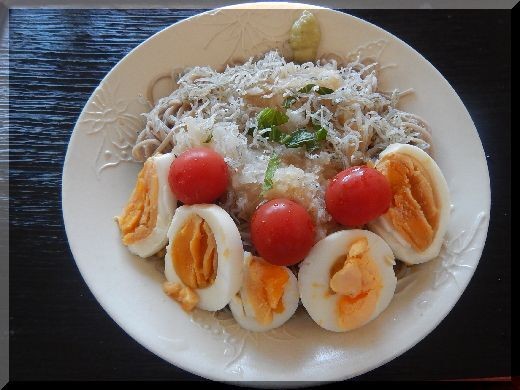 おろし蕎麦withゆで卵