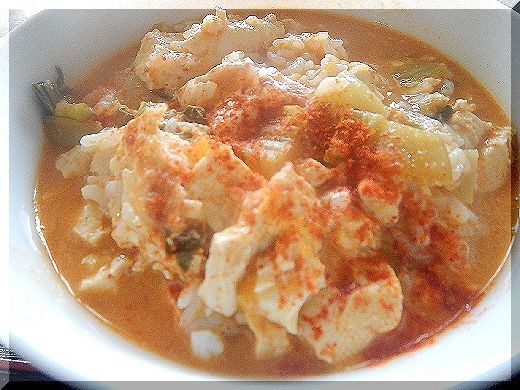 汗かきながらスンドゥブ丼