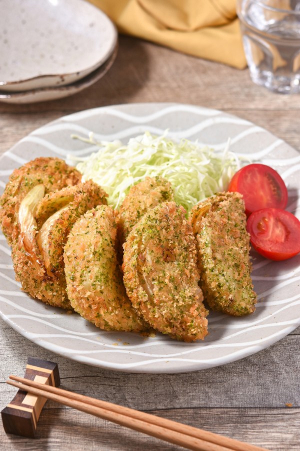 玉ねぎの磯辺フライ｜マヨネーズで簡単サクサク！ - すずめの食卓３６５日