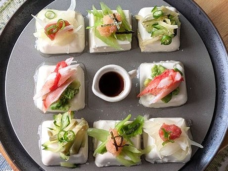 ミニ豆腐のひと口おつまみ♪