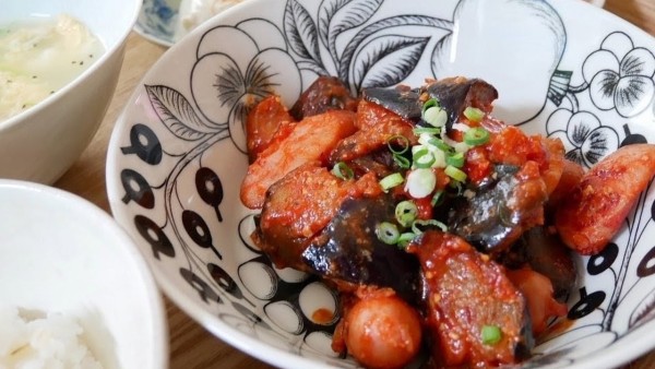 『ナスの味噌ケチャ炒め【夏レシピ】#今日のおうちごはん』