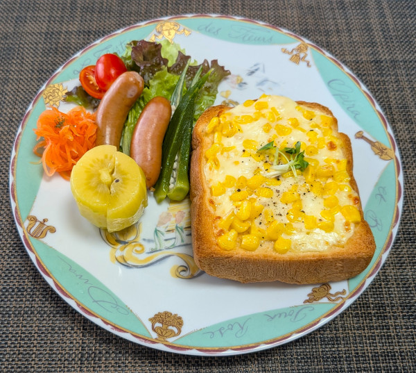 涼やか＆時短ワンプレ☆魅惑のコーンマヨチーズトースト♪☆♪☆♪