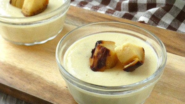 『レンジで簡単!「焼きいものヨーグルトムース」』