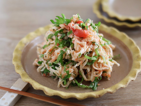 水戻し不要！切干大根の明太マヨサラダ【大葉でさっぱり】