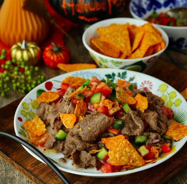 牛肉のメキシカン風サラダ(レシピ)