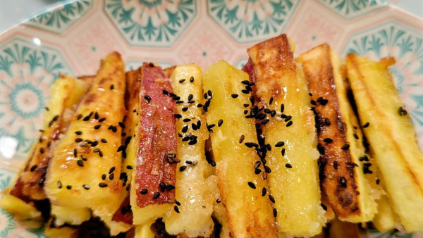 『【さつまいもの旨揚げ焼き】止まらない美味しさ！外はカリッと中はほっくり。』