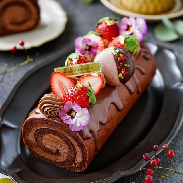 米粉のダブルチョコレートロール
